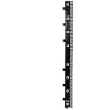 HellermannTyton VWMSS4X5BK7 | Vertical Wire Manager Single-Sided, Side Mount, 4.0" X 5.0" X 83.0", Black, 1/Box