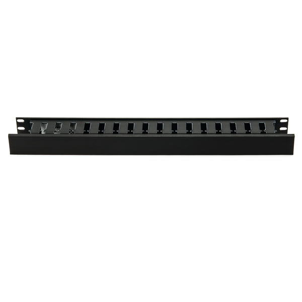 HellermannTyton WMBN1 | Horizontal Wire Manager, Single-Sided 1U, 1.5" x 2.0", Black, 1/box