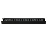 HellermannTyton WMBN1 | Horizontal Wire Manager, Single-Sided 1U, 1.5" x 2.0", Black, 1/box