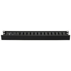 HellermannTyton WMBN1 | Horizontal Wire Manager, Single-Sided 1U, 1.5" x 2.0", Black, 1/box