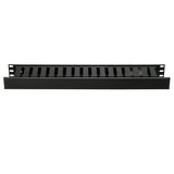 HellermannTyton WMBP1 | Horizontal Wire Manager, Single-Sided 1U, 1.5" X 3.0", Black, 1/Box