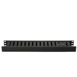 HellermannTyton WMBP1 | Horizontal Wire Manager, Single-Sided 1U, 1.5" X 3.0", Black, 1/Box