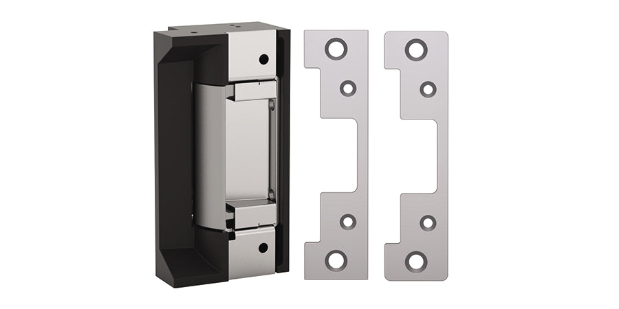 Hes 5000C-12/24D-63 | Electric Strike, 12/24 VDC, 1500 lbs load, Satin Stainless Steel, Works With Cylindrical Lockset