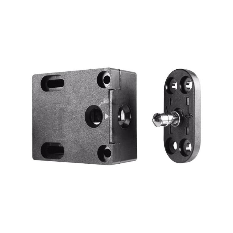 Hes 610 | Compact Wood Cabinet Lock, Medeco 3 Key, Surface-Mount