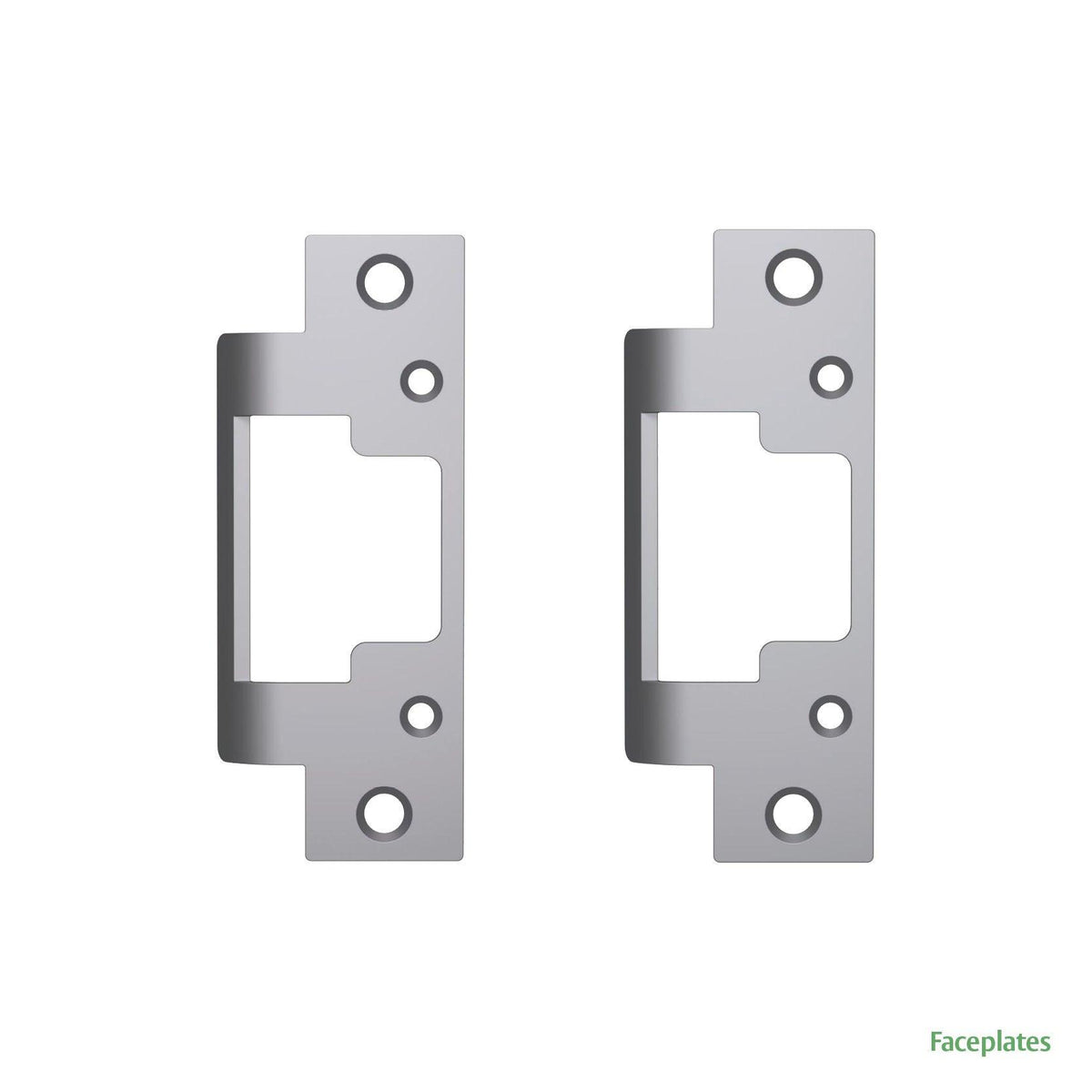 Hes FP:801-630 | Faceplate, 1-1/4 in. W, 4-7/8 in. L, Hollow Metal, US32D Satin Stainless Steel