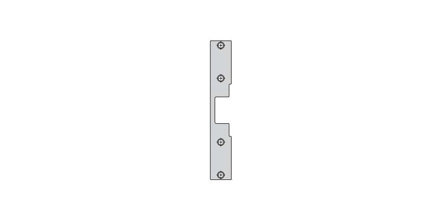 Hes FP:J-2-630 | Faceplate, 1-3/8 in. W, 9 in. L, Wood, US32D Satin Stainless Steel
