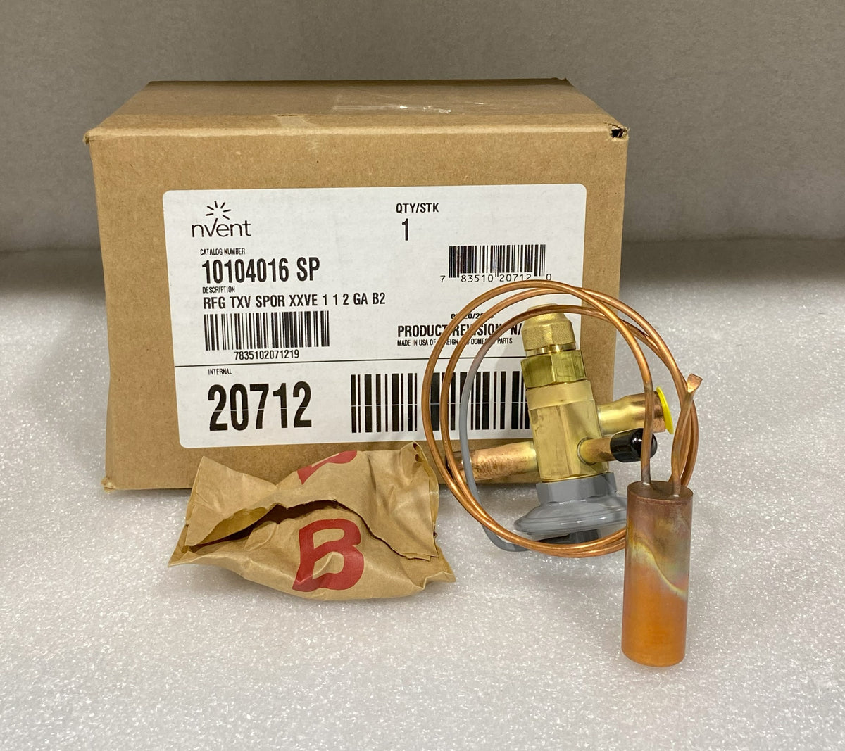 Hoffman 10104016SP | Thermal Expansion Valve Spor Xxve 1 1 2 Ga B2, Size/dimensions: 12.00X9.00X4.00