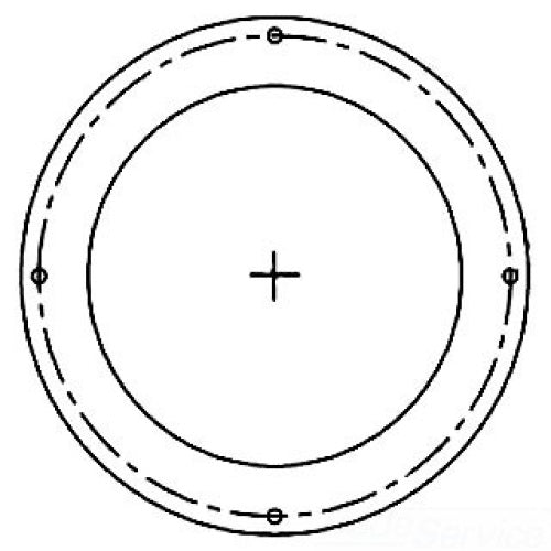 Hoffman 101072121SP | Inlet Ring for Mot. Impeller, 7.25X1X7.50, Finish