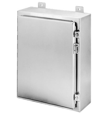 Hoffman A36H3612SSLP | Wall Mount Hinged with NEMA Clamps Type 4X, 36 x 36 x 12, Brushed