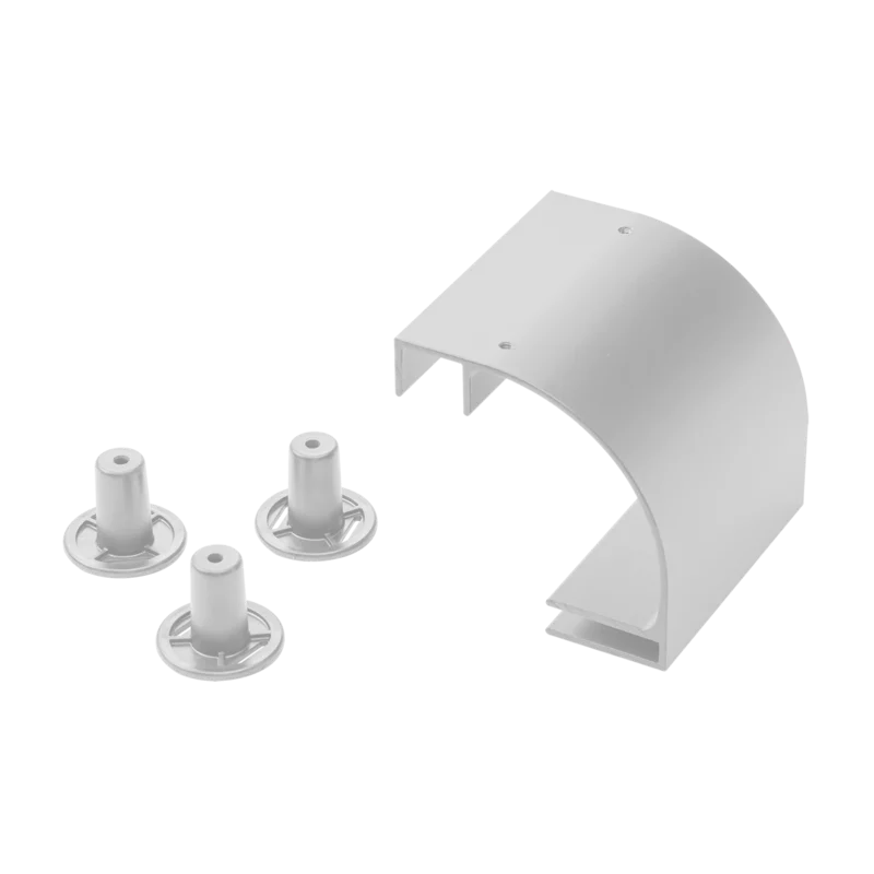 Hoffman LRD18W | Radius Drop Kit, fits 18.00, White, Aluminum