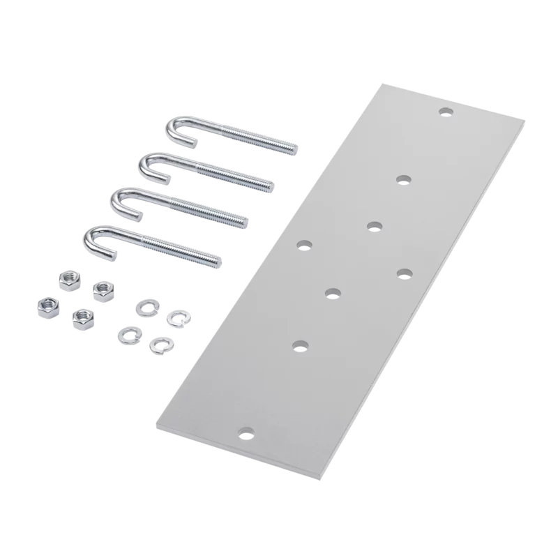 Hoffman LRRMPW | Rack-to-Runway Mounting Plate Kit, Fits 6.00/12.00, White, Steel