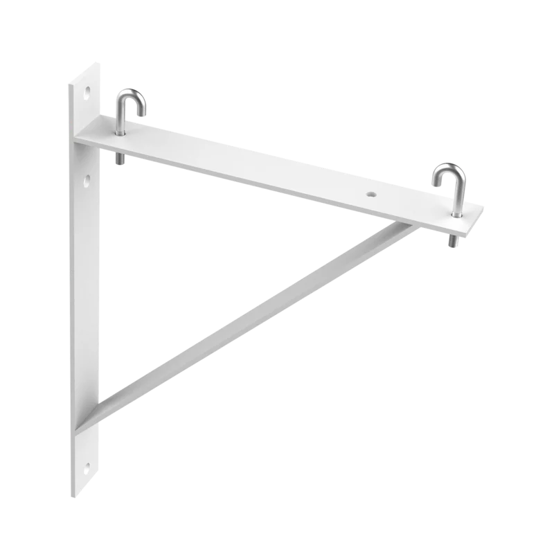 Hoffman LTSB181524W | Triangle Support Bracket Kit, fits 15 and 18 and 24, White, Steel