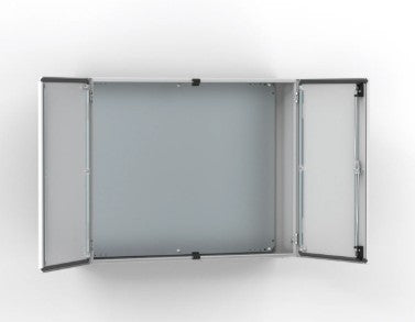 Hoffman MAD0608030R5 | Mild Steel Double Door Enclosure, 600 × 800 × 300 mm, Light Grey Finish