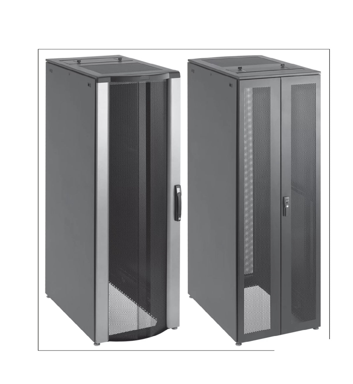 Hoffman PSCPC20611B | ProLine FloTek PC Server Cabinet with Sides, 2000 x 600 x 1100 mm, Black Steel