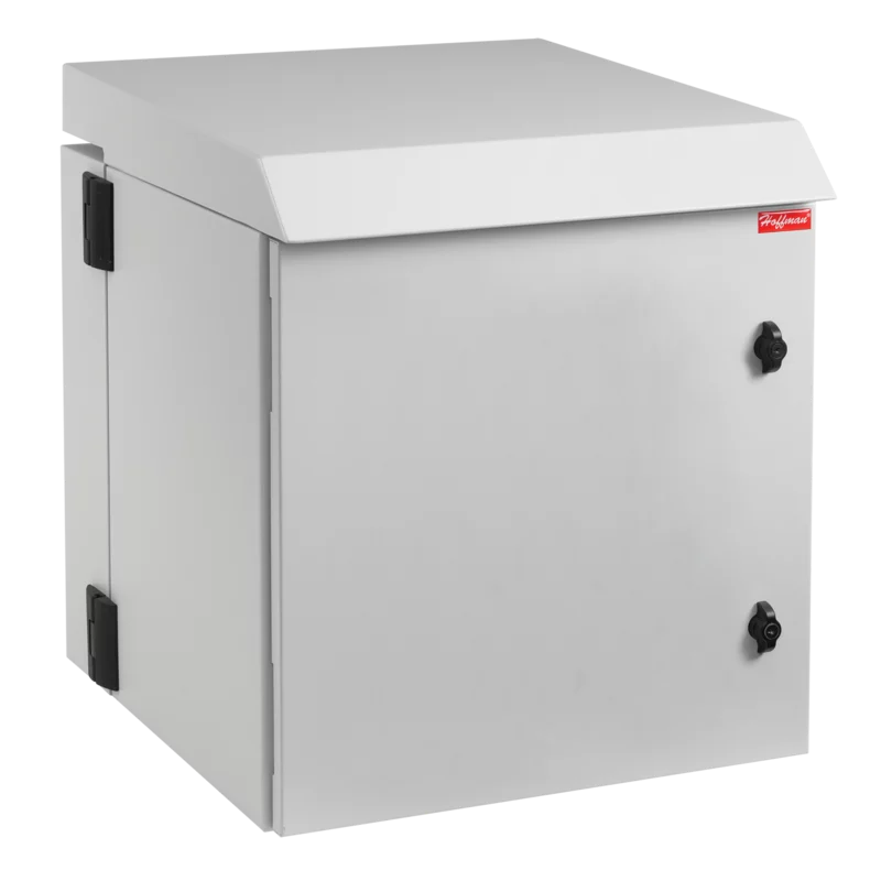 Hoffman PTHS362424G3 | ProTek Double-Hinge Fan Package Solid Type 3R, 36.30x23.62x24.02, Lt Gray, Steel