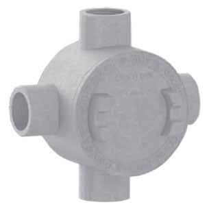 Hoffman SX6GUAA075 | SX6 Series Round Junction Box, 5.63x5.63x3.35, Aluminum