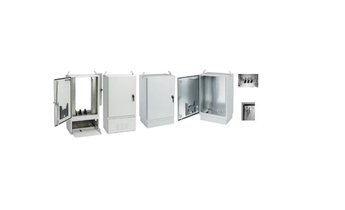 Hoffman T503020FTTXDA | FTTX Fiber Optic Cabinet Package Type 4X Dual, 50x30x20, Lt Gray, AL