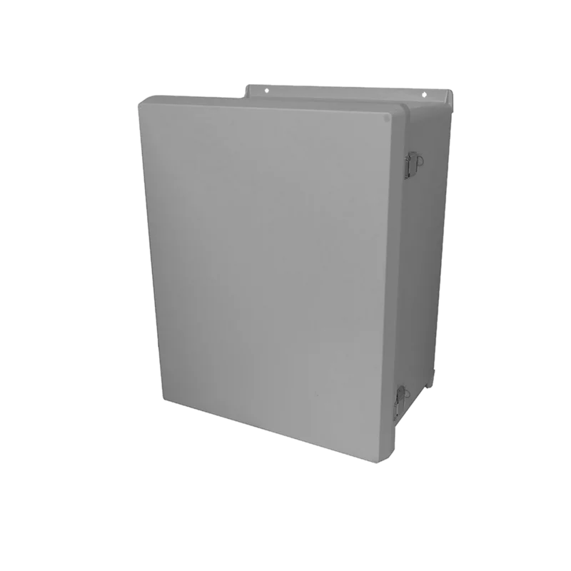 Hoffman VJ1412HWPL2 | VJ Flat Opaque Cover Type 4X, 15.32x13.32x6.6, Lt Gray, FRP, HWPL