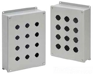 Hoffman ZBC16PB | Replacement Blank Cover, For Use With 11-3/4 in H x 10-3/4 in W Pushbutton Enclosures, Steel