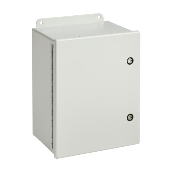 Hoffman A10086CHFL | Continuous Hinge with 1/4-Turn Latch Type 4, 10.00x8.00x6.00, Gray, Steel