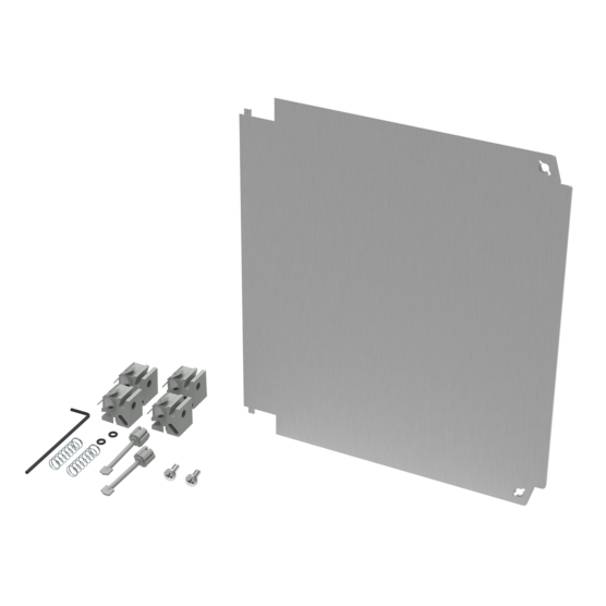 Hoffman A108PSWPNL | PolyPro Aluminum Swing-Out Panels, 8.75x6.88, Aluminum