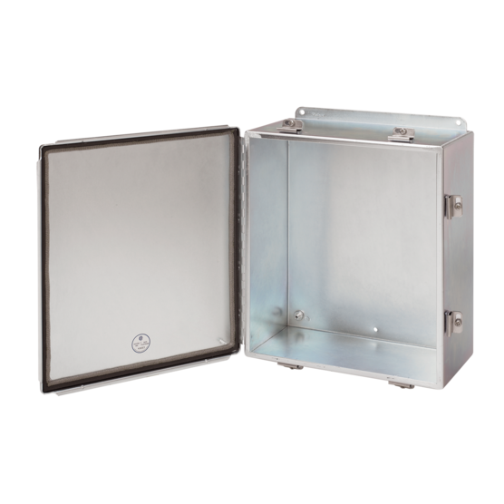 Hoffman A1210CHEMC | Continuous Hinge with Clamps, EMC, Type 12, 12.00x10.00x5.00, Steel