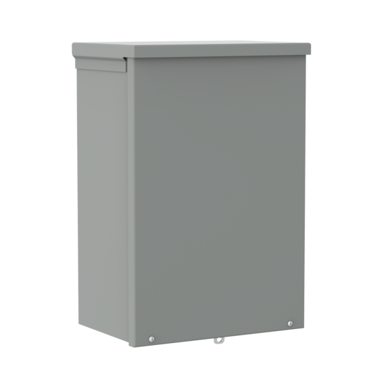 Hoffman A12R126 | Screw-Cover Type 3R With Knockouts, 12.00x12.00x6.00, Gray, Steel