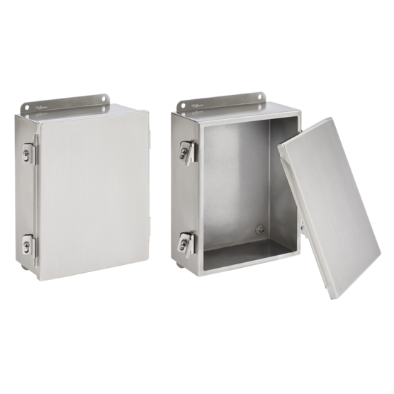 Hoffman A1412NFSS6 | Clamp Cover Junction Box, 4X, 14x12x6, SS 316