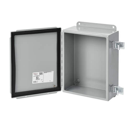 Hoffman A1614CHQR | Continuous Hinge Quick-Release Latch Type 12, 16.00x14.00x6.00, Gray, Steel
