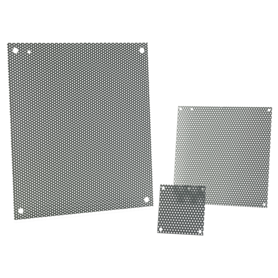 Hoffman A16N12PP | Perforated Panel for Small Enclosure, Type 1 and 3R, fits 16x12, Gray, Steel