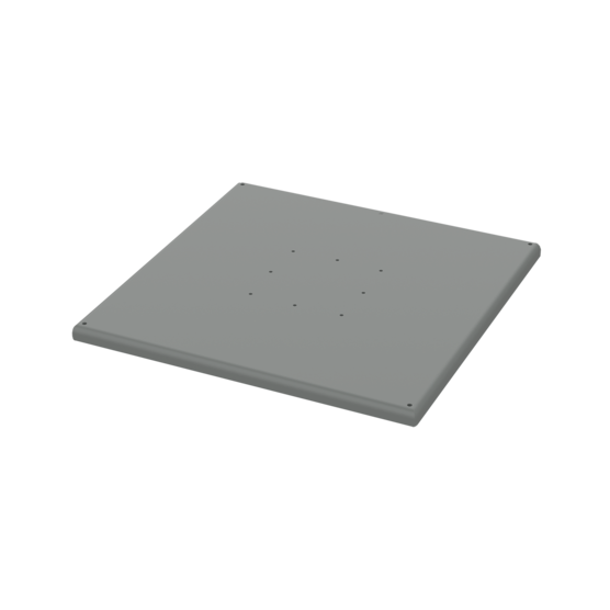 Hoffman A24SBASE | Pedestal System Base, 24.00x24.00, Gray, Steel