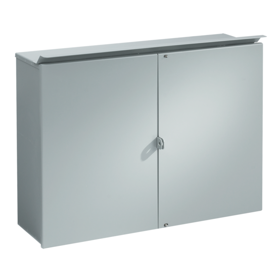 Hoffman A304410CTC | Hinged Screw Cover with Steel Panel, 30.00x44.00x10.00, Gray, Steel