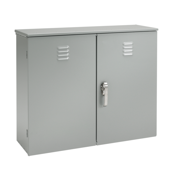 Hoffman A364214BGECT | Vented Double Door, 36.00x42.00x14.00, Gray, Aluminum