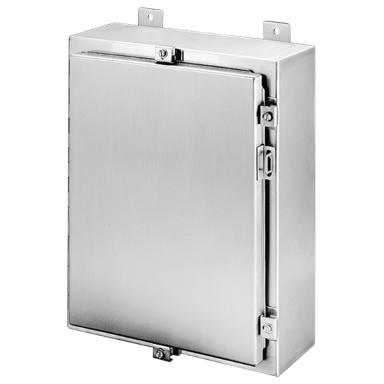 Hoffman A36H3012SSLP | Wallmount Hinged with NEMA Clamps Type 4X, 36x30x12, SS Type 304