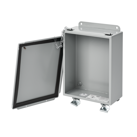 Hoffman A4044LP | Lift-Off Clamp Cover, Type 12, 4.00x4.00x4.00, Gray, Steel