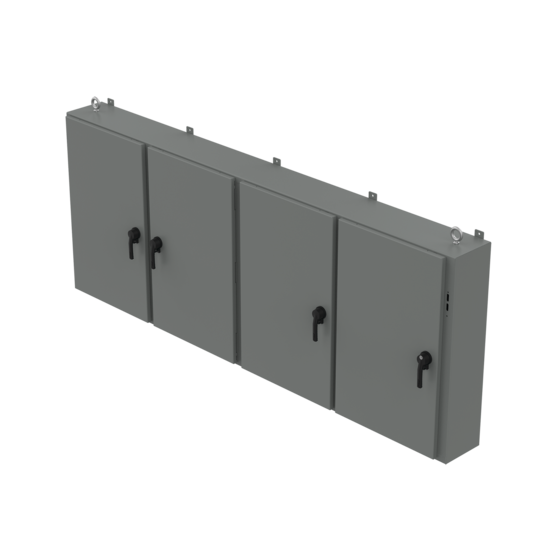 Hoffman A42X4E10810 | Low-Profile, One-to Five-Door Disconnect Enclosure, Type 12, 42.00x108.50x10.00