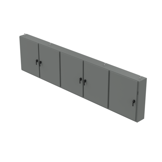 Hoffman A60X5E19612 | Low-Profile, One to Five-Door Disconnect Enclosure, Type 12, 60.00x196.25x12.00