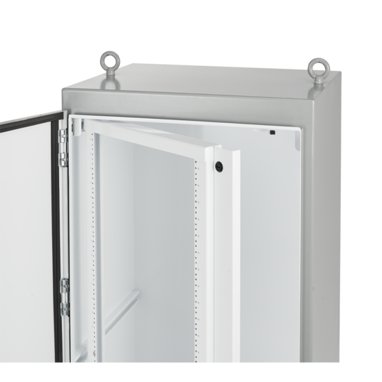 Hoffman A7236SOF19 | Swing-Out Rack Mounting Frame for Free-Stand, fits 72.06x36.06, White, Steel