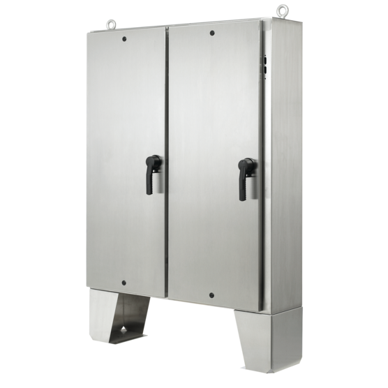 Hoffman A72HX7318SSLPQT | Floor-Mount Disconnect Quarter-Turn 3pt Latch Type 4X, 72x73x18, SS 304
