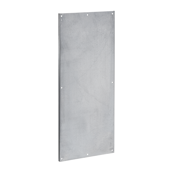 Hoffman A72P72F1G | Panel for Free-Stand with Mounting Channel Full-Length, fits 72x72, Galvanized, Steel