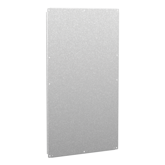 Hoffman A72PM40G | Panel for Free-Stand with Mounting Stud, fits 72x40 1-Bay, Galvanized, Steel
