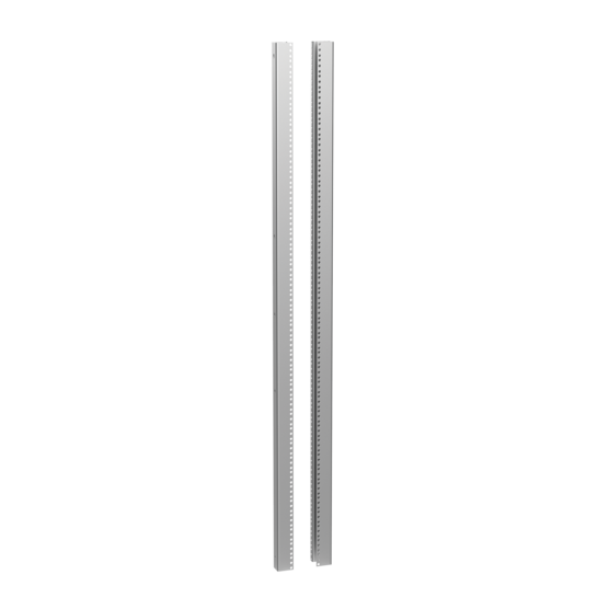 Hoffman A72RA19TH | Rack Mounting Angle U Style Type RA, Full Length, fits 72x24, Steel