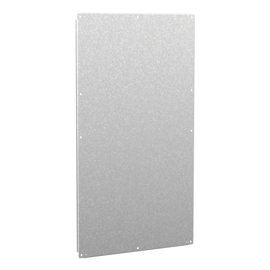 Hoffman A84PM40G | Panel for Free-Stand with Mounting Stud, fits 84x40 1-Bay, Galvanized, Steel