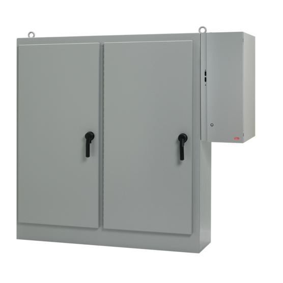 Hoffman A90XD4024FTCLPG | Sequestr External Disconnect Package, Type 12, 90.12x40.25x24.12, Gray, Steel