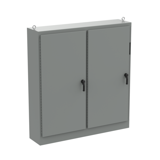 Hoffman A84XM7818FTCLP4 | Free-Stand Disconnect with QR Hinge Type 4, 84.12x78.50x18.12, Gray, Steel