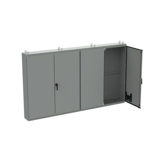 Hoffman A86M4ELPG | Free-Stand, Multi-Door, Type 12, 86.12x149.19x14.12, Gray, Steel LP