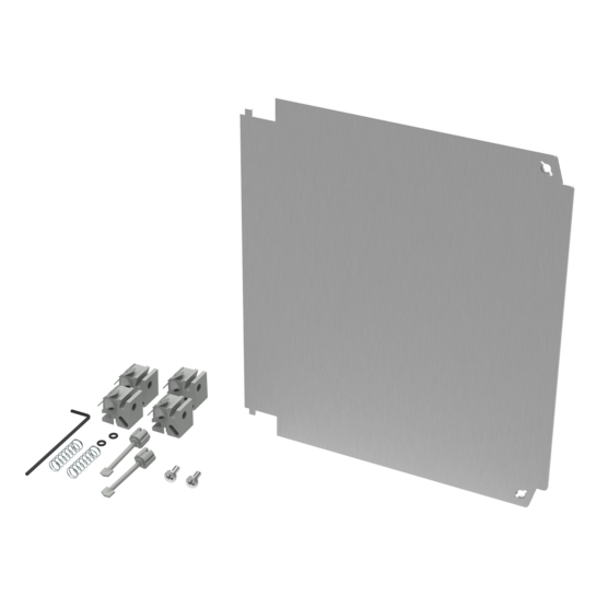 Hoffman A88PSWPNL | PolyPro Aluminum Swing-Out Panels, 6.75x6.88, Aluminum
