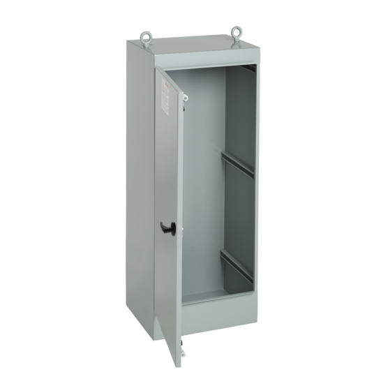 Hoffman A902420FSG | Free-Stand, Single Access, Type 12, 90.06x24.06x20.06, Gray, Steel