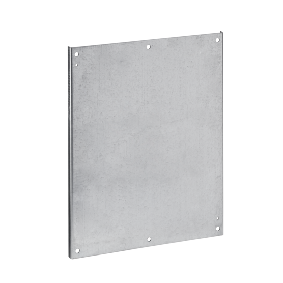 Hoffman A90P72F2G | Panel for Free-Stand with Mounting Channel, Half-Length, fits 90x72, Steel