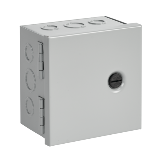 Hoffman AHE12X8X4 | Hinged-Cover, Type 1, 12.00x8.00x4.00, Gray, Steel